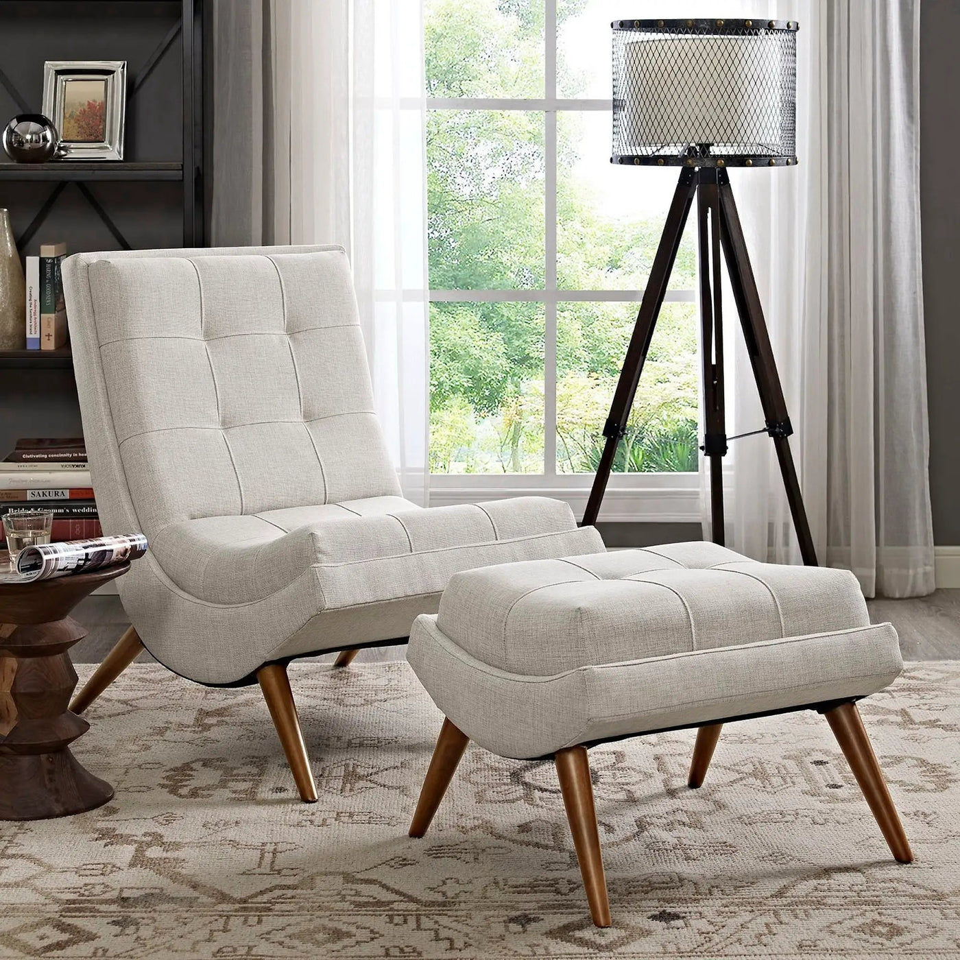 Ramp Upholstered Fabric Lounge Chair Set by Modway by HouseOfZazla