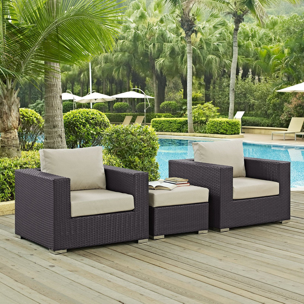Convene 3 Piece Outdoor Patio Sofa Set by Modway, photo 7 of 19