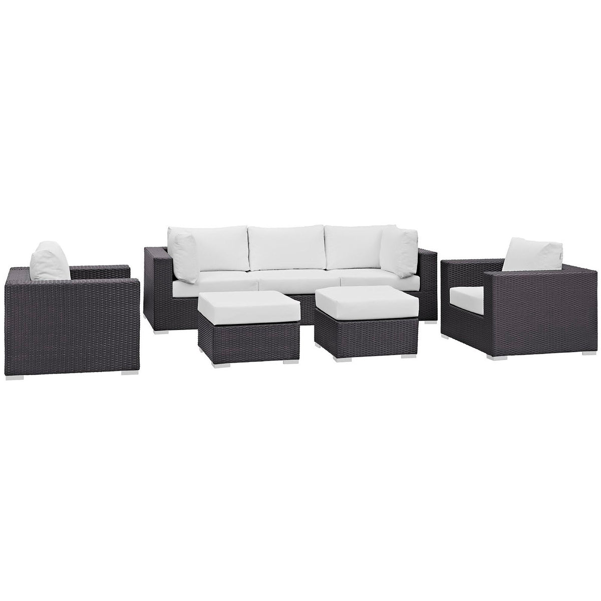 Convene 7 Piece Outdoor Patio Sectional Set by Modway, photo 44 of 44