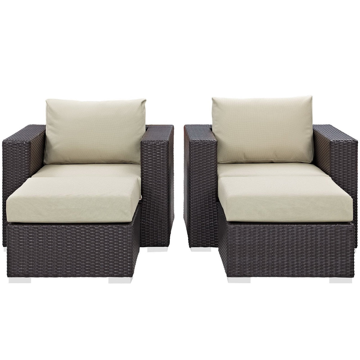 Convene 4 Piece Outdoor Patio Sectional Set by Modway, photo 3 of 17