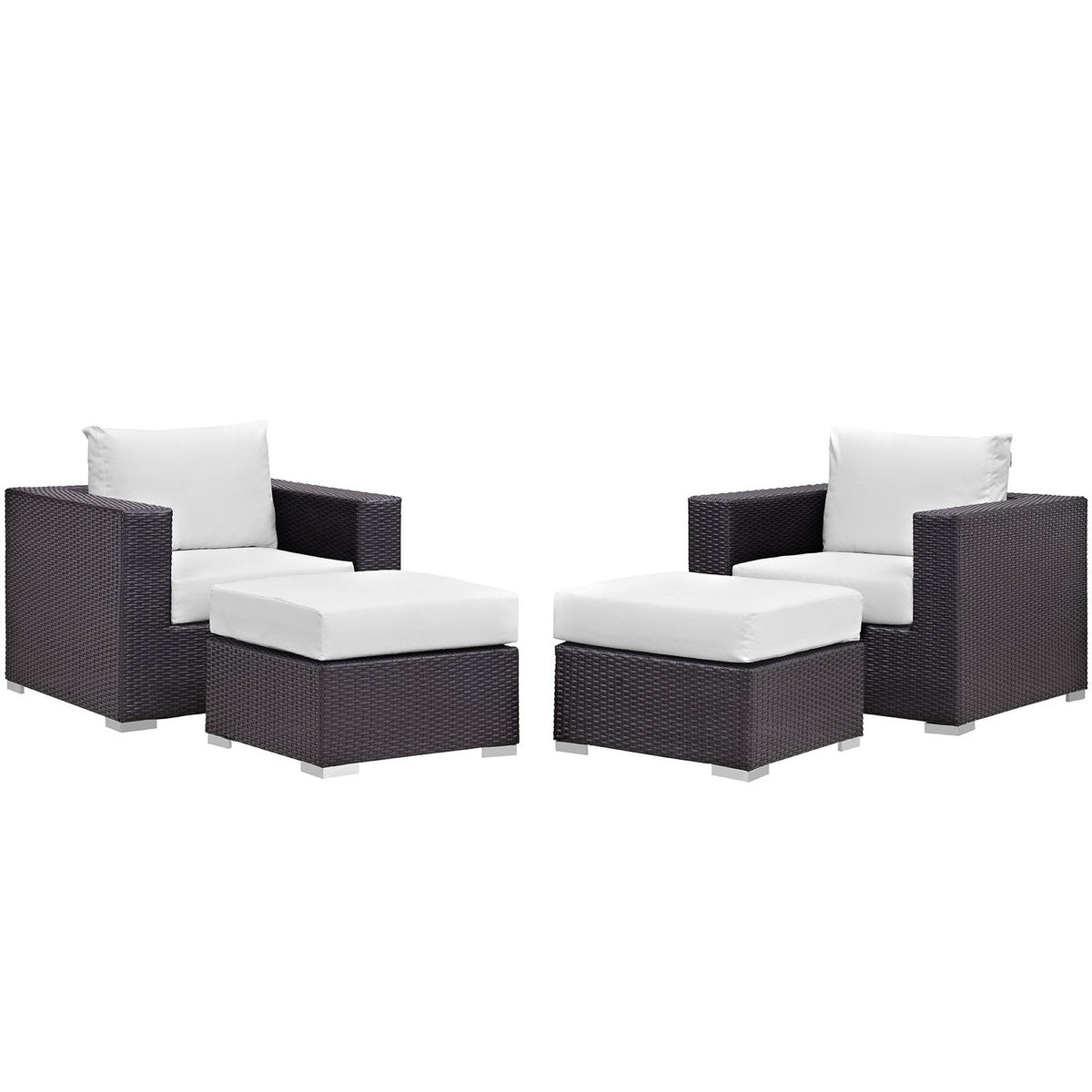 Convene 4 Piece Outdoor Patio Sectional Set by Modway, photo 12 of 17