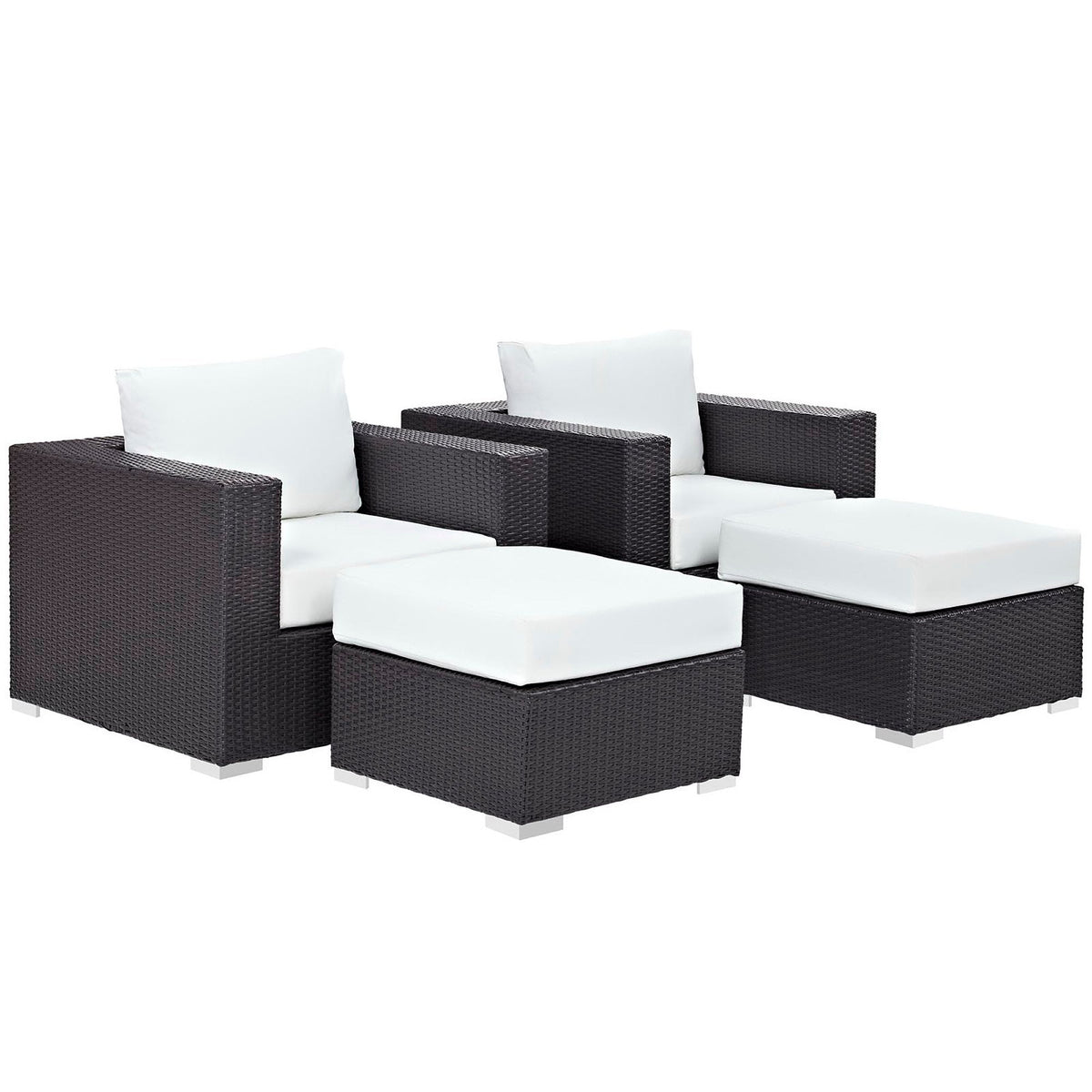 Convene 4 Piece Outdoor Patio Sectional Set by Modway, photo 13 of 17