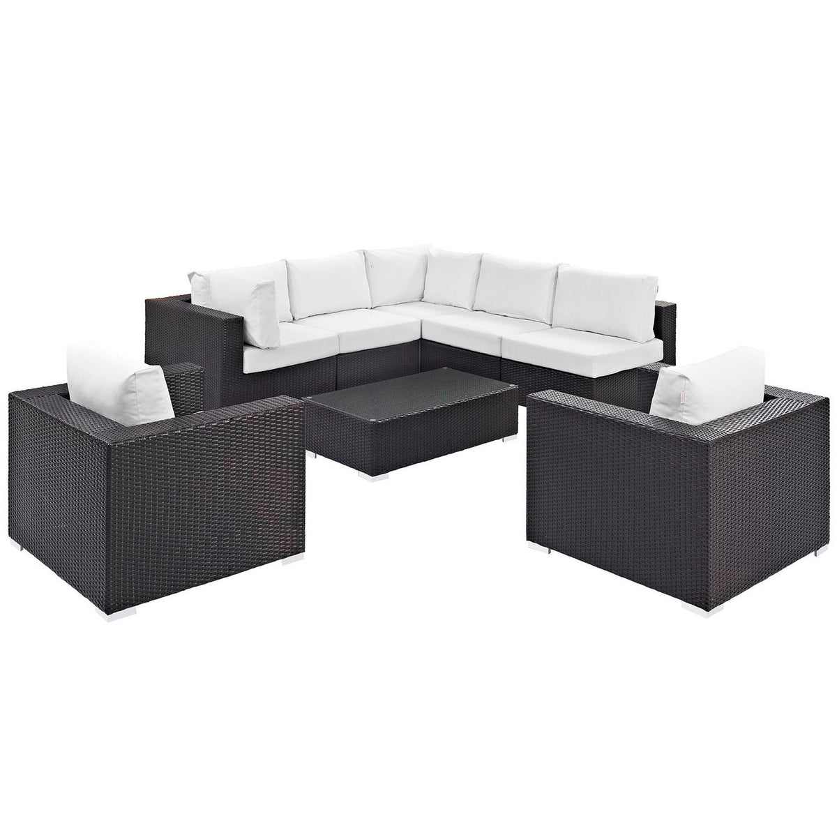 Convene 8 Piece Outdoor Patio Sectional Set by Modway, photo 19 of 46