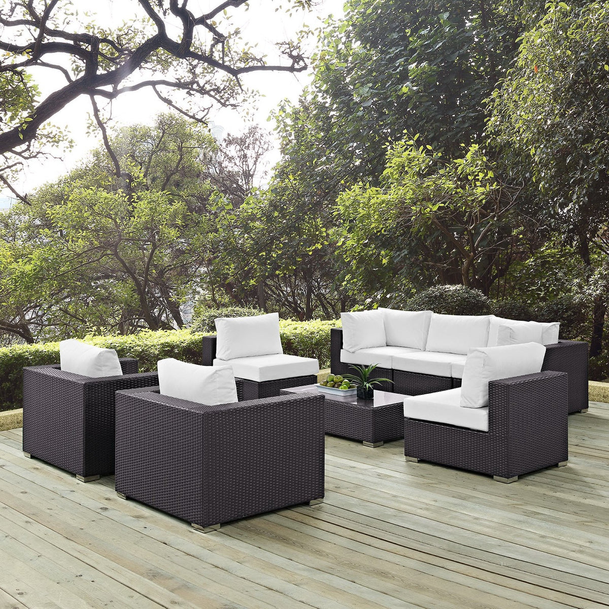 Convene 8 Piece Outdoor Patio Sectional Set by Modway, photo 24 of 46