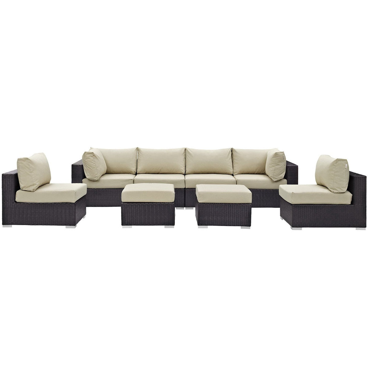 Convene 8 Piece Outdoor Patio Sectional Set by Modway, photo 27 of 46