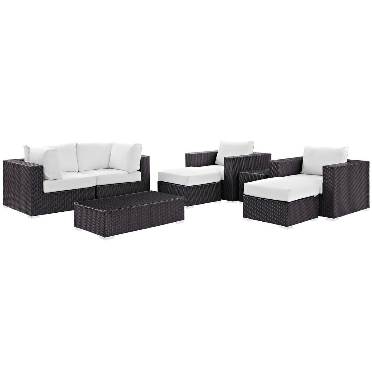 Convene 8 Piece Outdoor Patio Sectional Set by Modway, photo 46 of 46