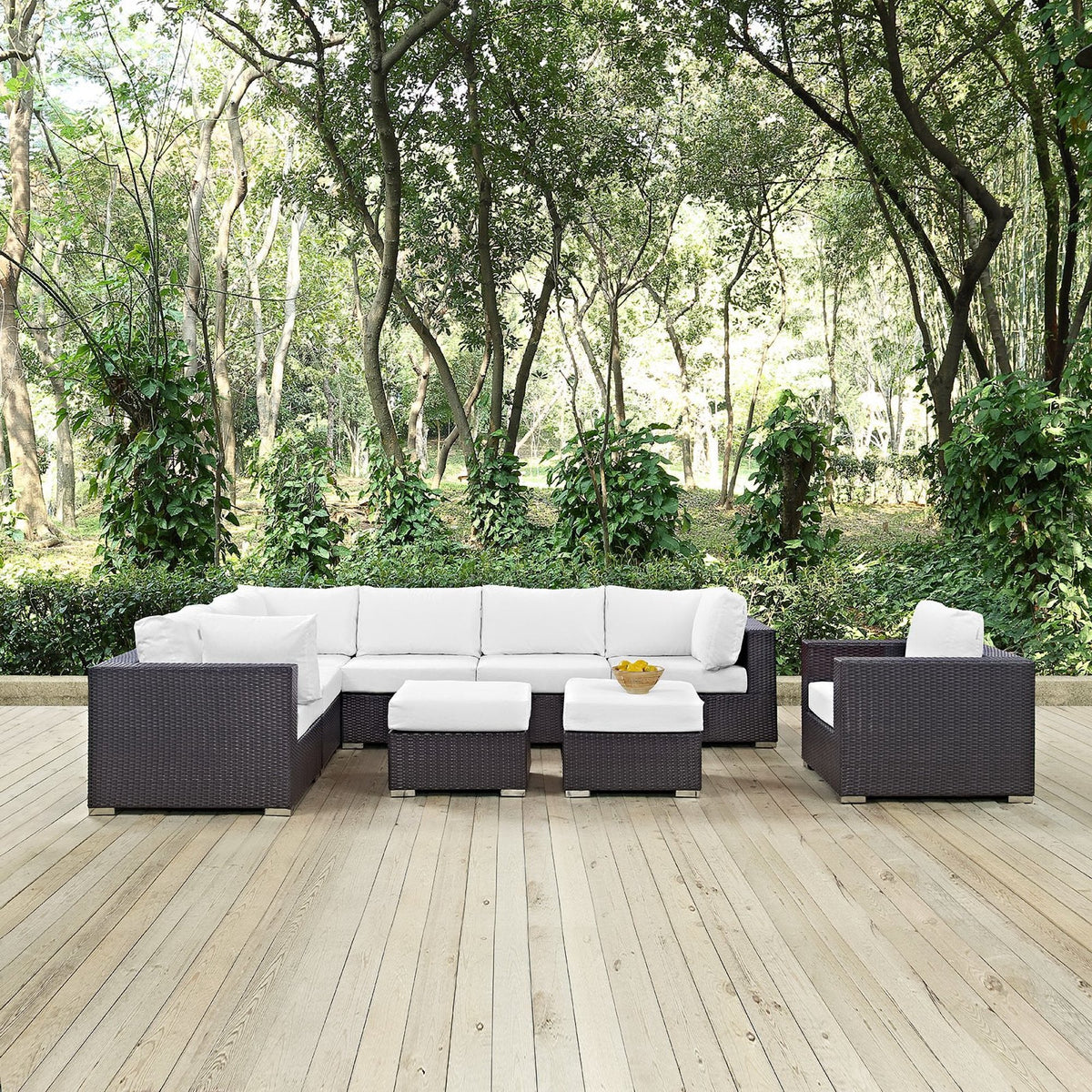 Convene 9 Piece Outdoor Patio Sectional Set by Modway, photo 18 of 18