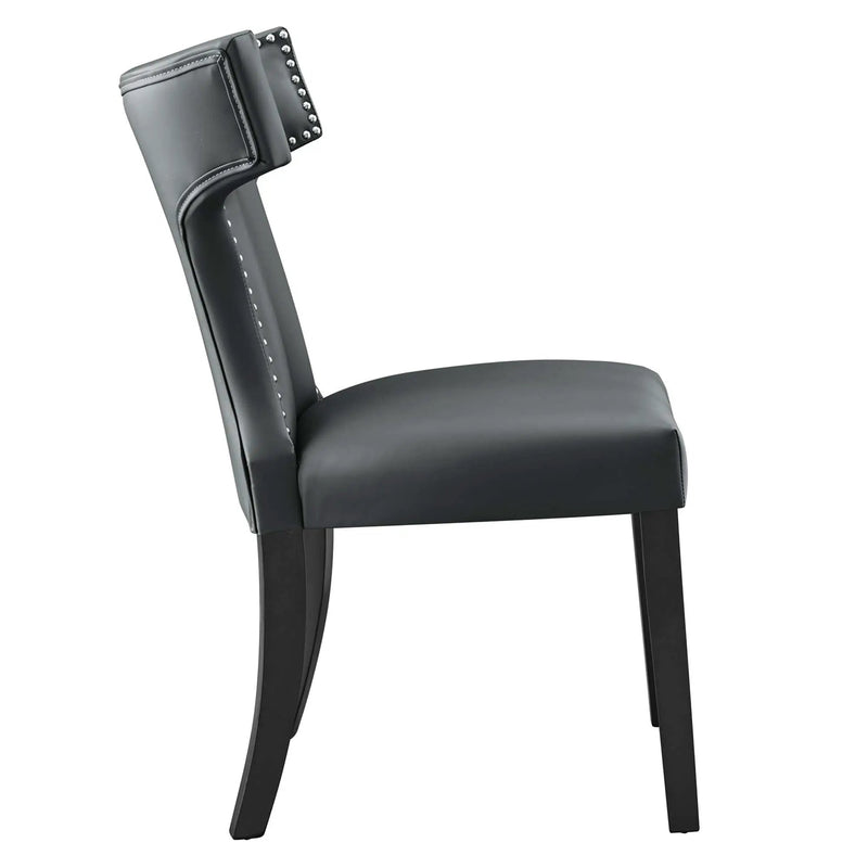 Curve Vegan Leather Dining Chair by Modway by HouseOfZazla