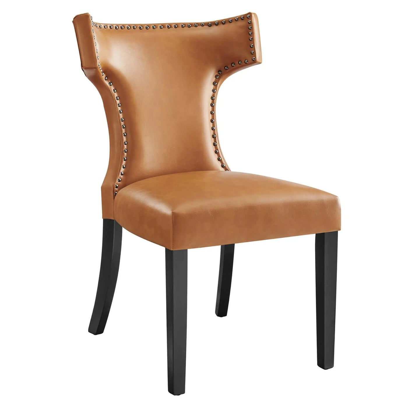 Curve Vegan Leather Dining Chair by Modway by HouseOfZazla