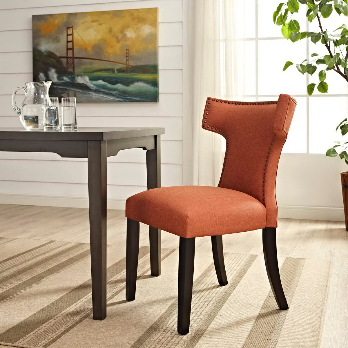 Curve Fabric Dining Chair by Modway, photo 12 of 20