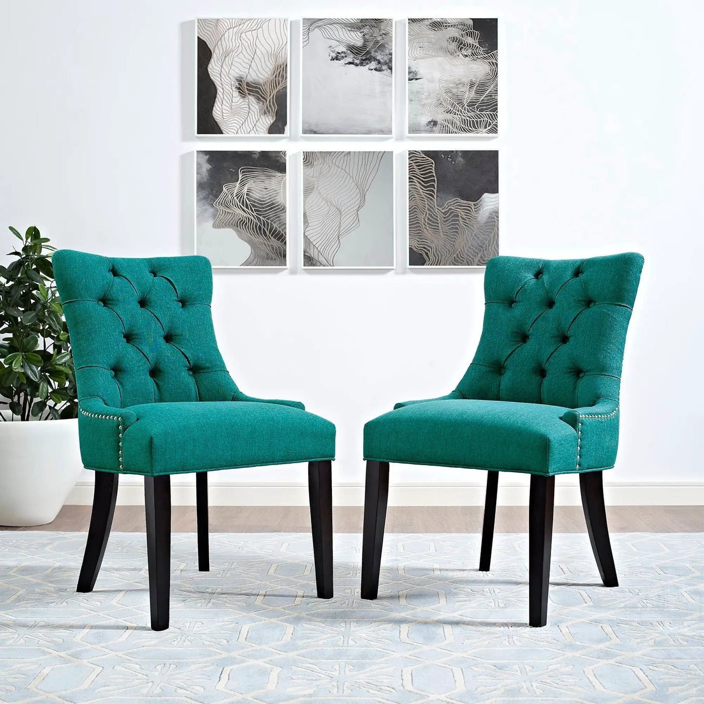 Regent Tufted Fabric Dining Chair by Modway by HouseOfZazla