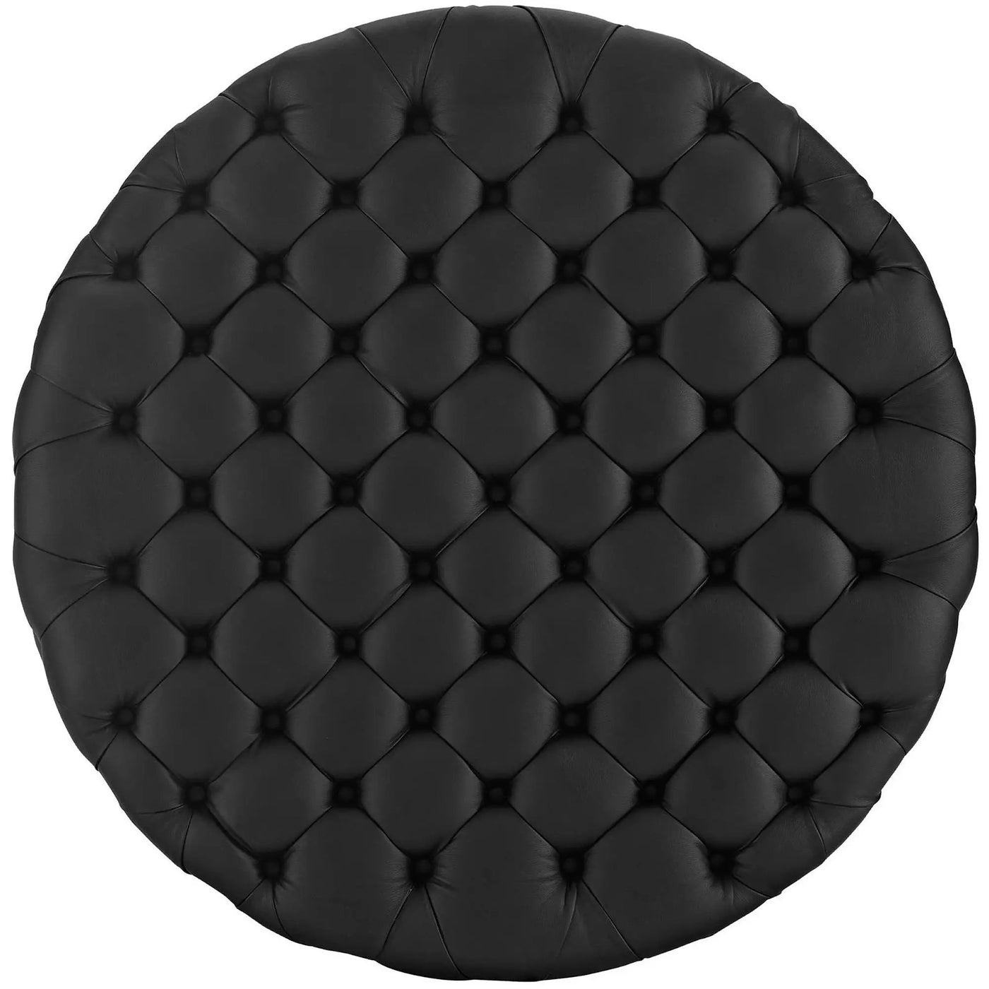 Amour Upholstered Vinyl Round Ottoman by Modway by HouseOfZazla