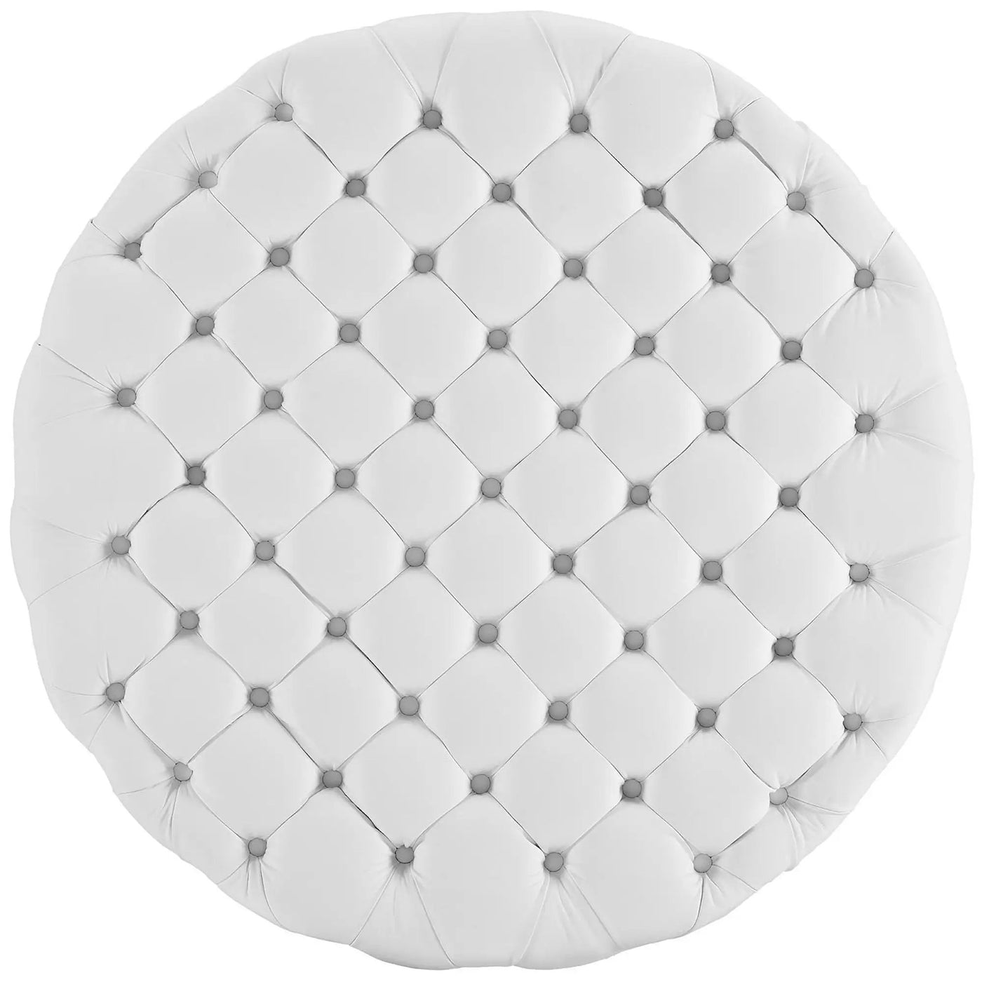 Amour Upholstered Vinyl Round Ottoman by Modway by HouseOfZazla