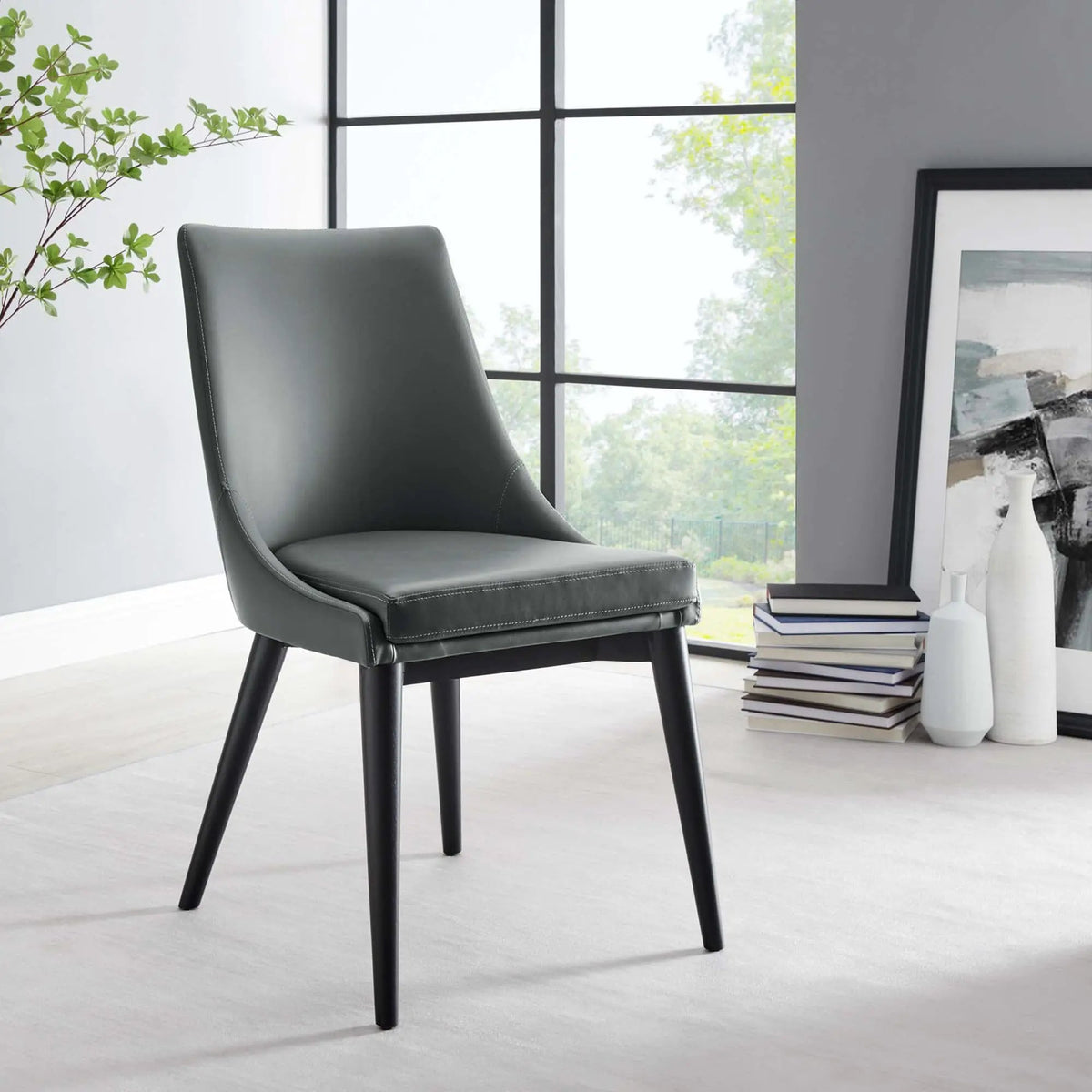 Viscount Vegan Leather Dining Chair by Modway by HouseOfZazla