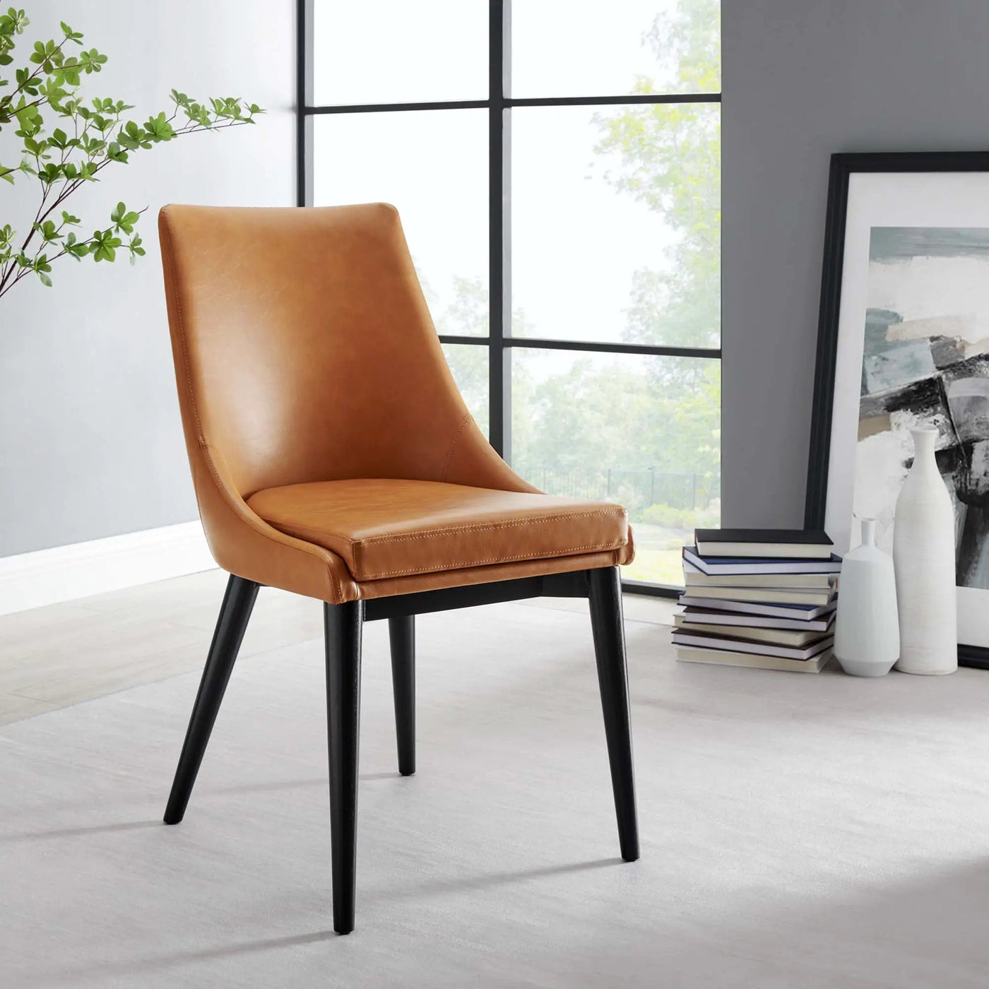 Viscount Vegan Leather Dining Chair by Modway by HouseOfZazla