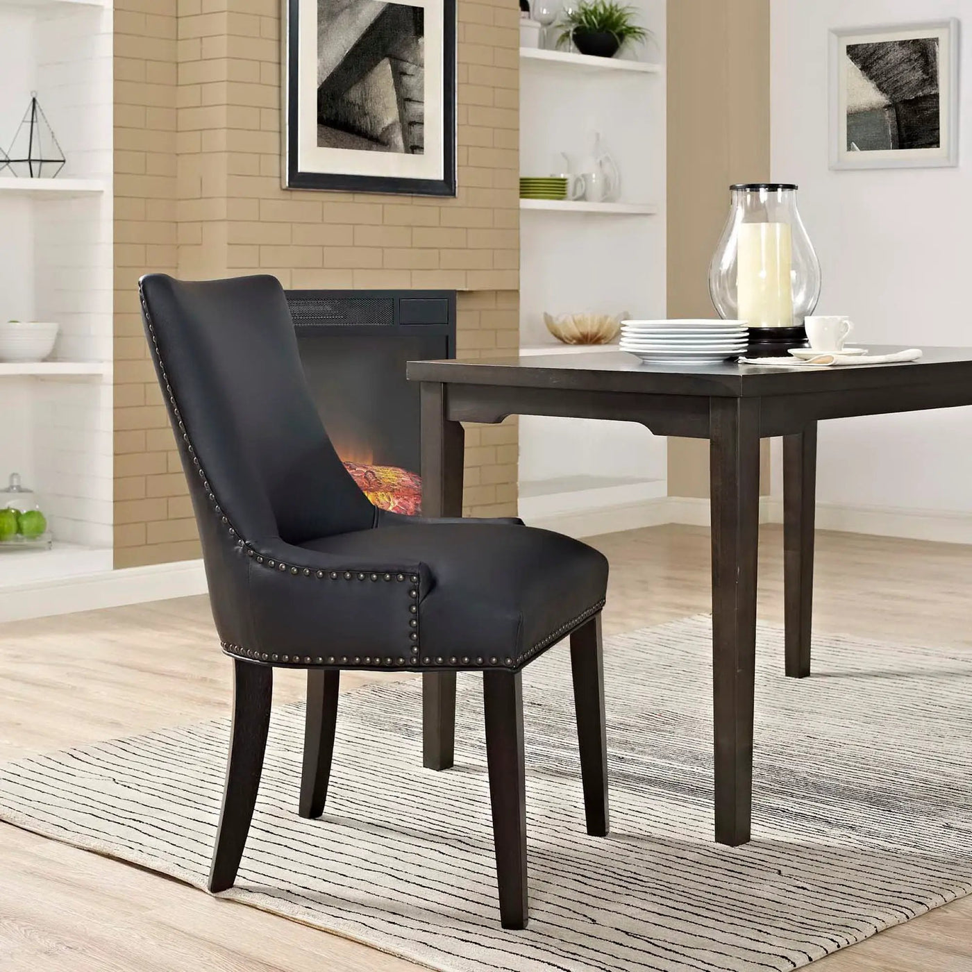 Marquis Vegan Leather Dining Chair by Modway by HouseOfZazla
