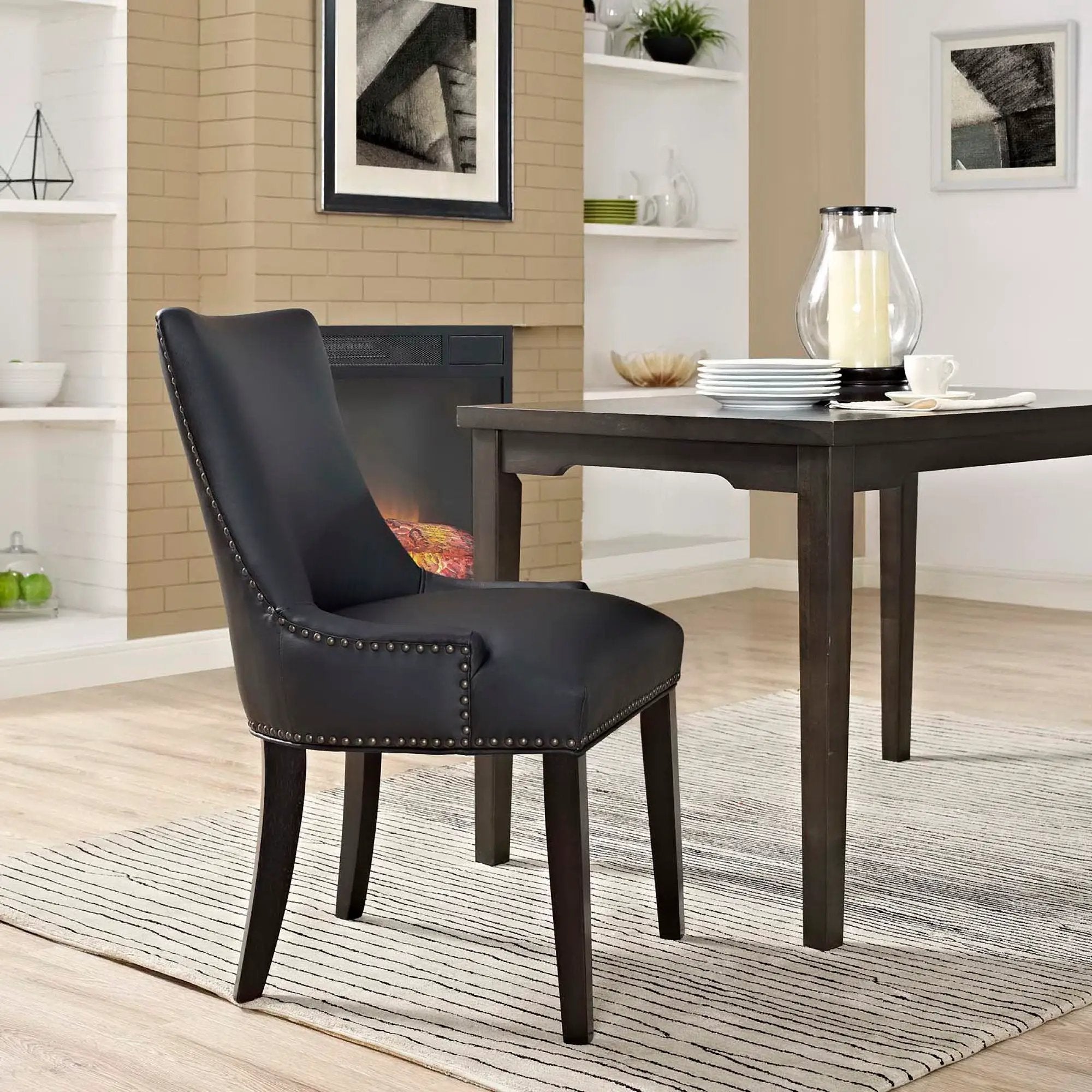 Marquis Vegan Leather Dining Chair by Modway by HouseOfZazla