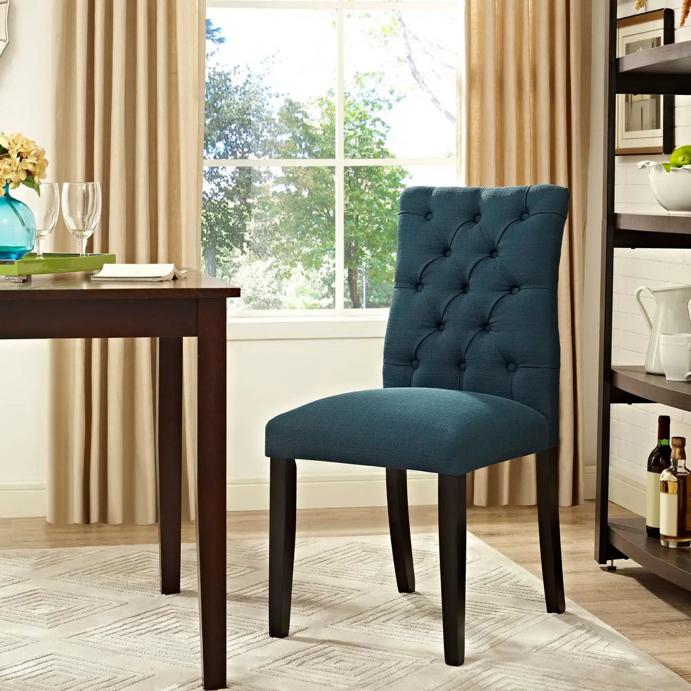 Duchess Button Tufted Fabric Dining Chair by Modway by HouseOfZazla