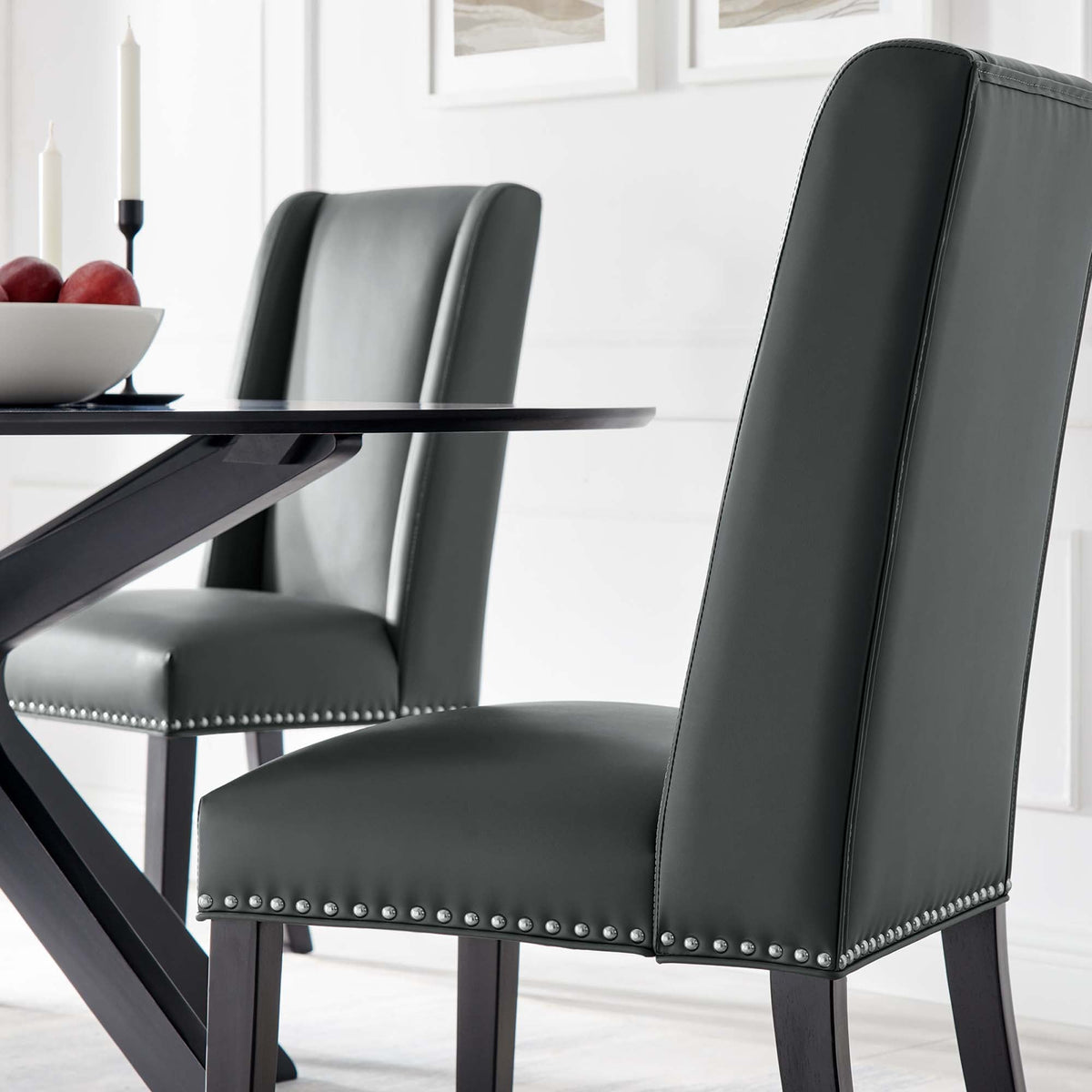 Baron Vegan Leather Dining Chair by Modway, photo 12 of 20
