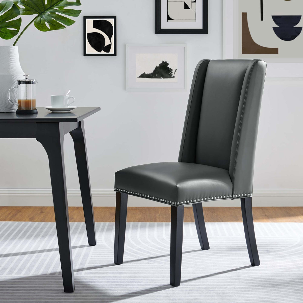 Baron Vegan Leather Dining Chair by Modway, photo 11 of 20