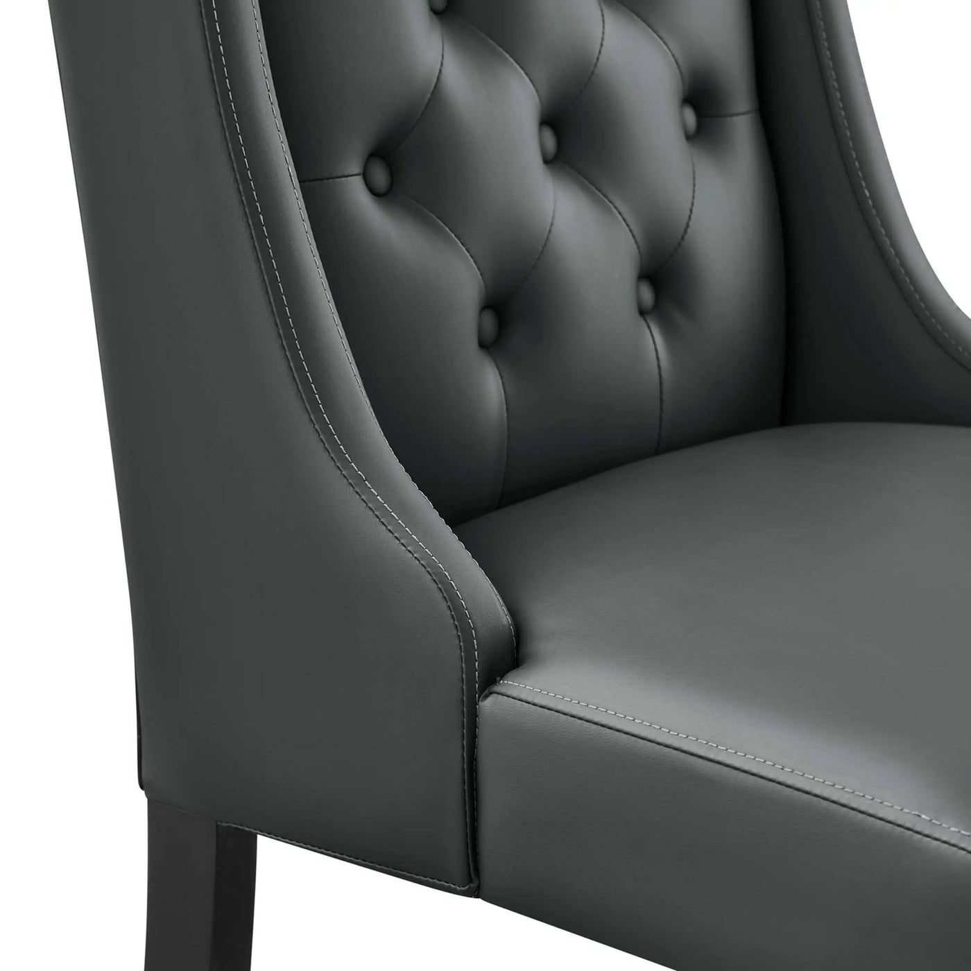 Baronet Button Tufted Vegan Leather Dining Chair by Modway by HouseOfZazla