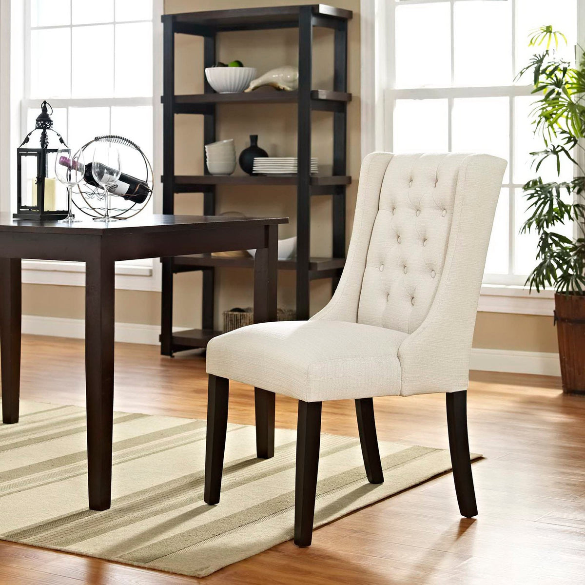 Baronet Button Tufted Fabric Dining Chair by Modway, photo 4 of 40