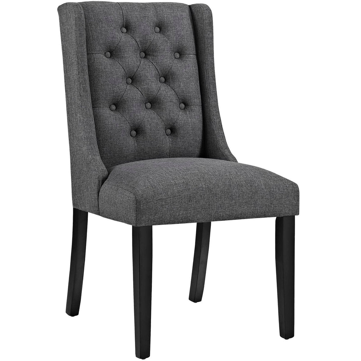 Baronet Button Tufted Fabric Dining Chair by Modway, photo 5 of 40