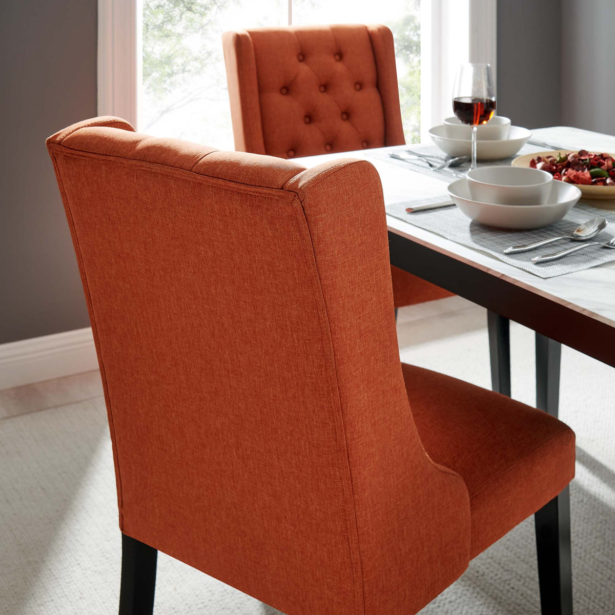 Baronet Button Tufted Fabric Dining Chair by Modway, photo 24 of 40