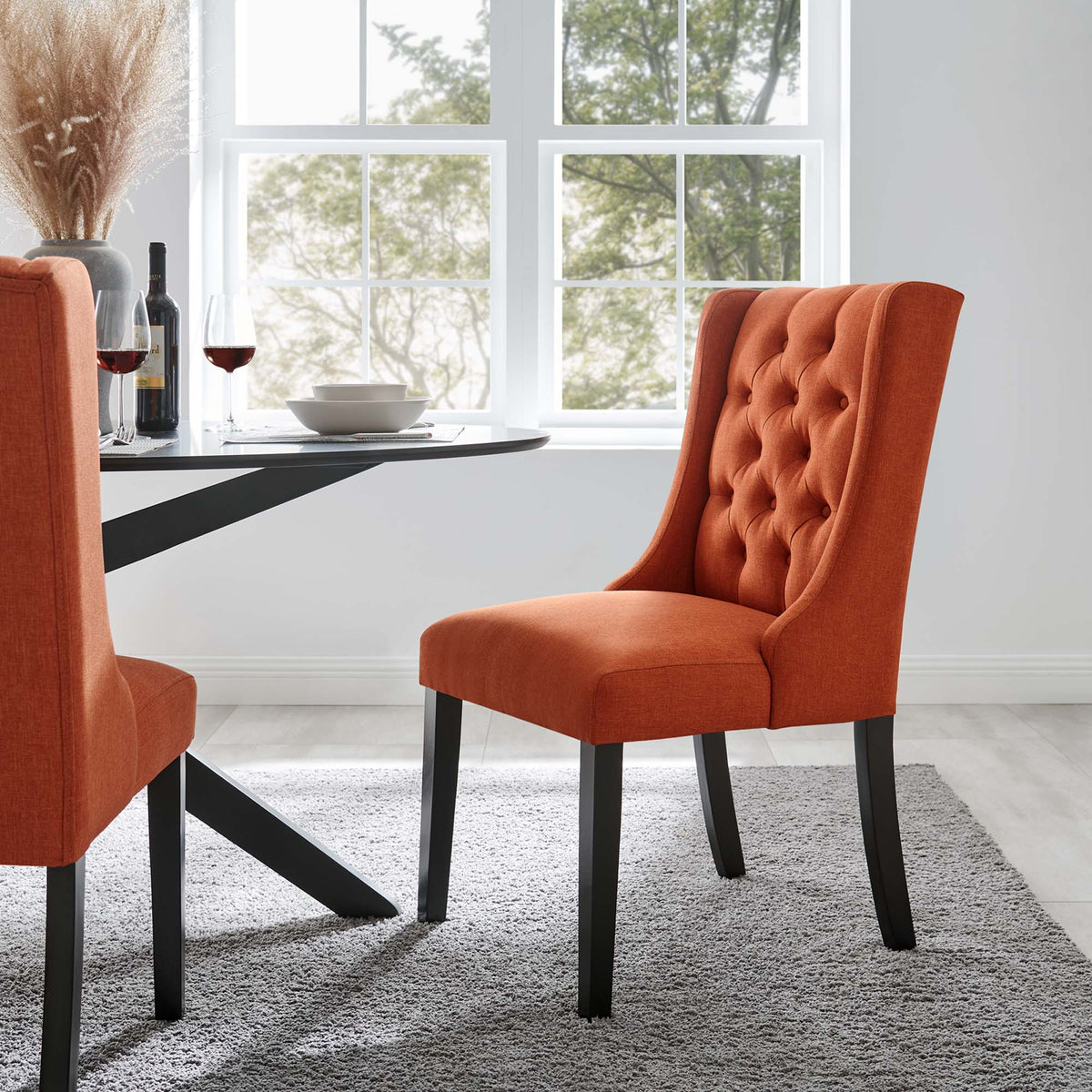 Baronet Button Tufted Fabric Dining Chair by Modway, photo 23 of 40