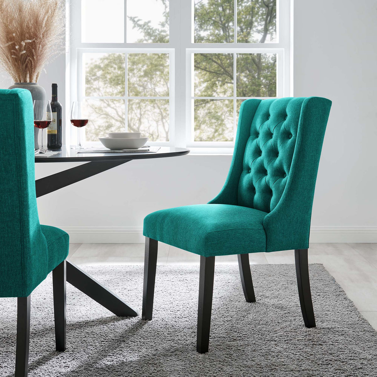 Baronet Button Tufted Fabric Dining Chair by Modway, photo 31 of 40