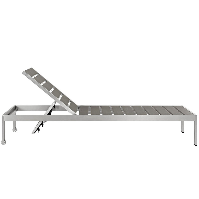 Shore Outdoor Patio Aluminum Chaise by Modway, photo 2 of 4