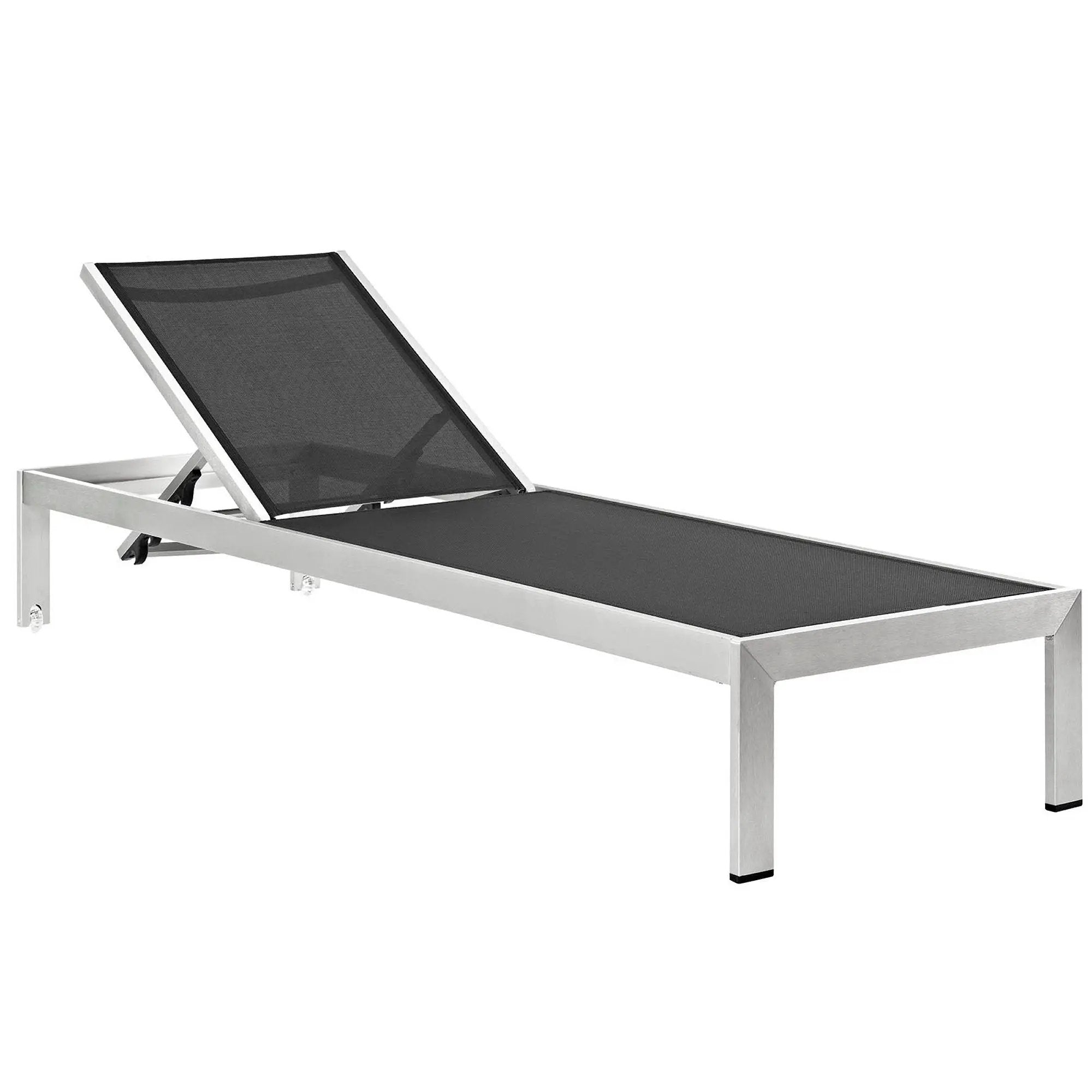 Shore Outdoor Patio Aluminum Mesh Chaise by Modway by HouseOfZazla