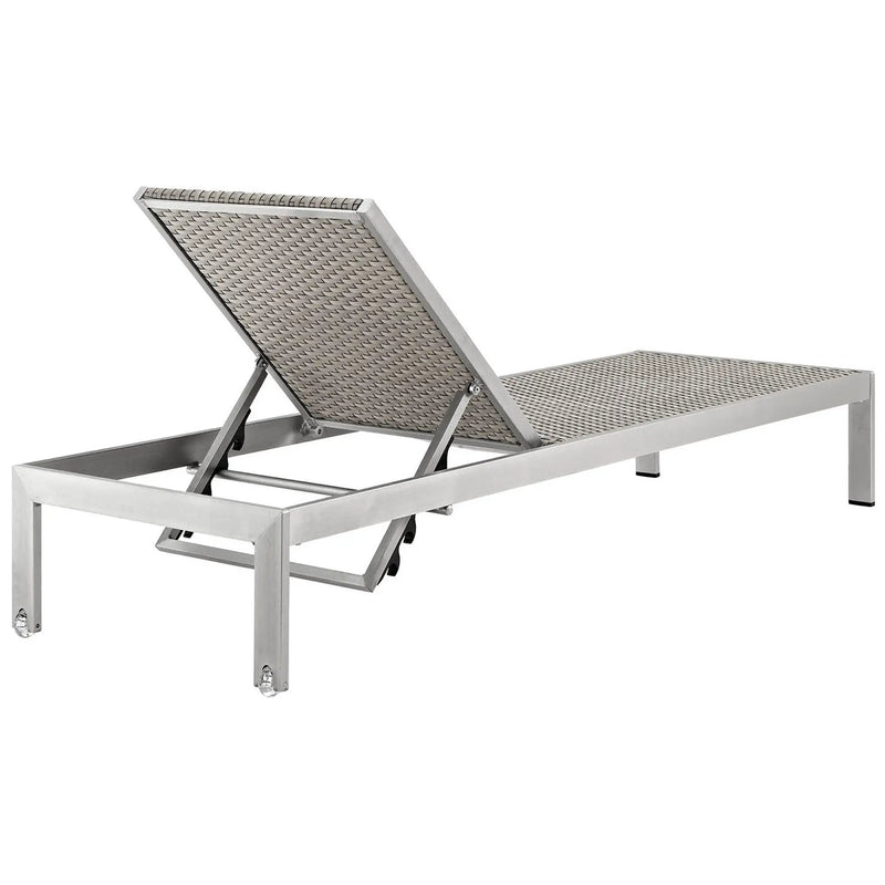 Shore Outdoor Patio Aluminum Rattan Chaise by Modway by HouseOfZazla