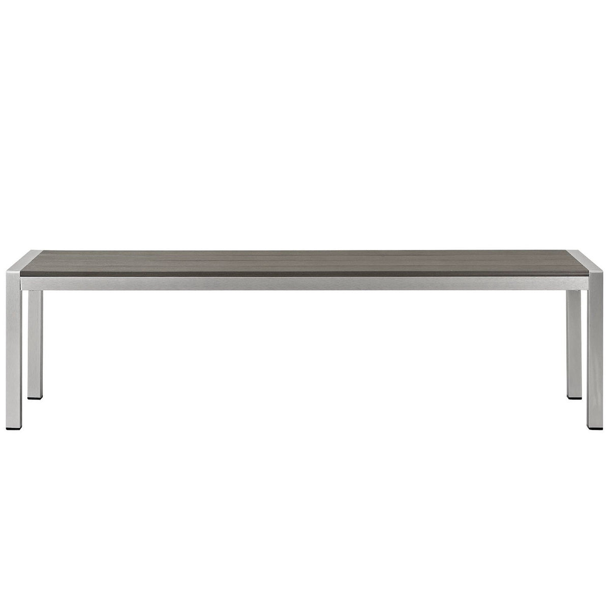 Shore Outdoor Patio Aluminum Bench by Modway, photo 2 of 4