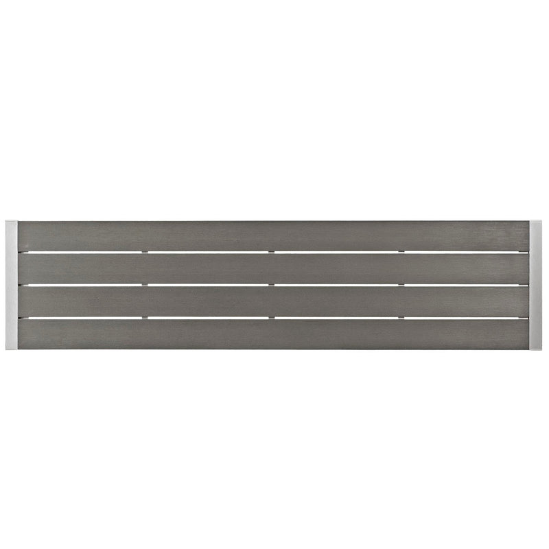 Shore Outdoor Patio Aluminum Bench by Modway, photo 3 of 4