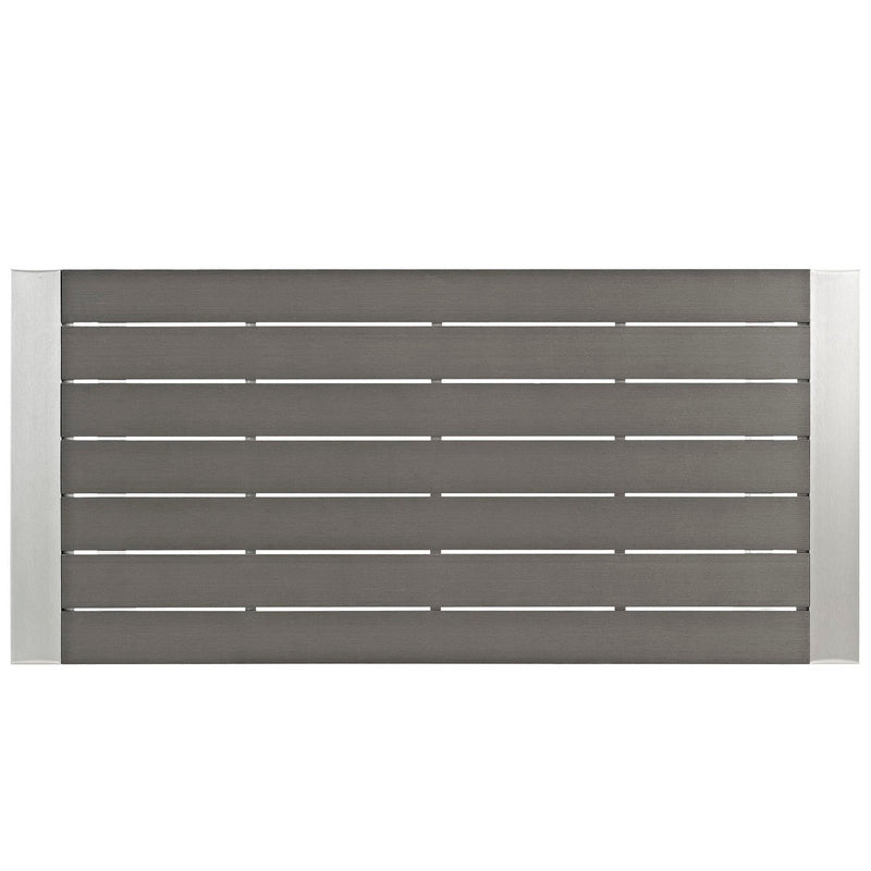 Shore Outdoor Patio Aluminum Rectangle Bar Table by Modway, photo 3 of 4