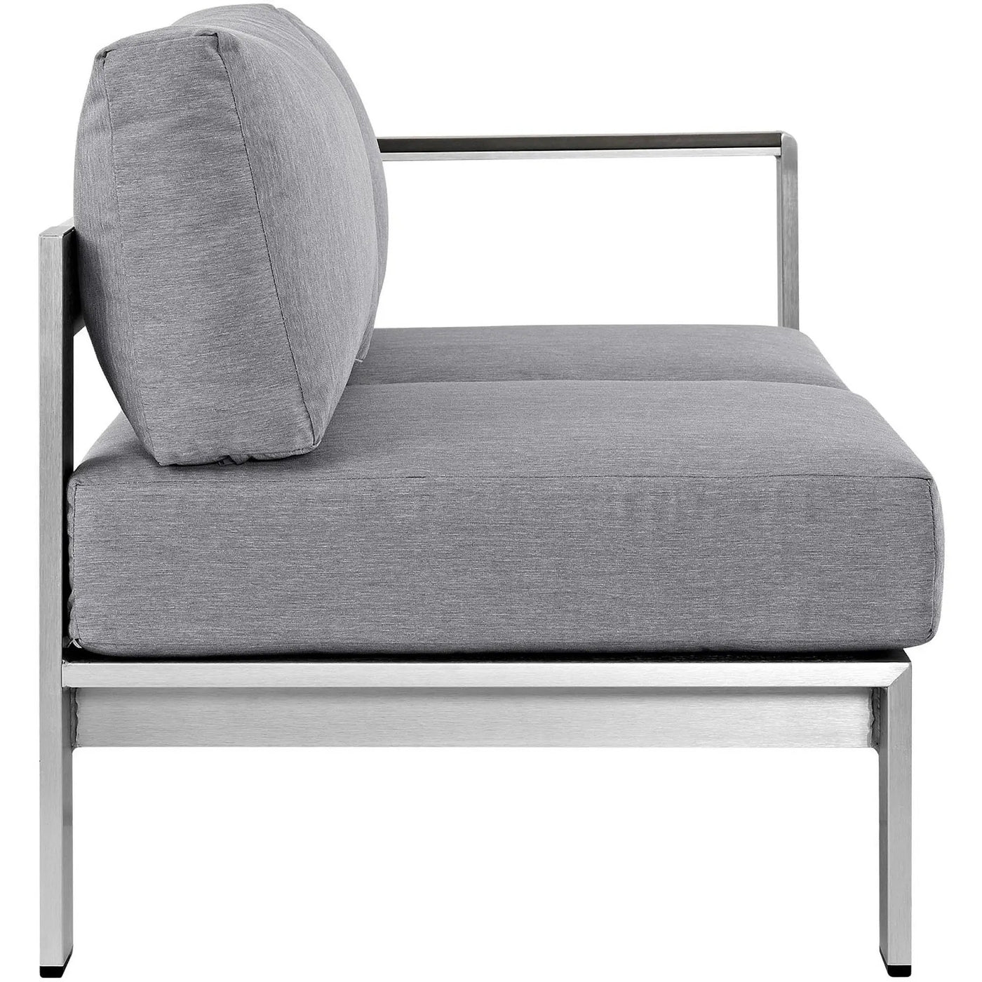 Shore Right-Arm Corner Sectional Outdoor Patio Aluminum Loveseat by HouseOfZazla