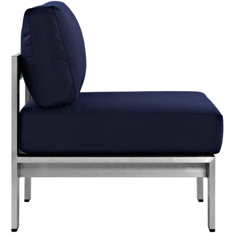 Shore Armless Outdoor Patio Aluminum Chair by Modway by HouseOfZazla