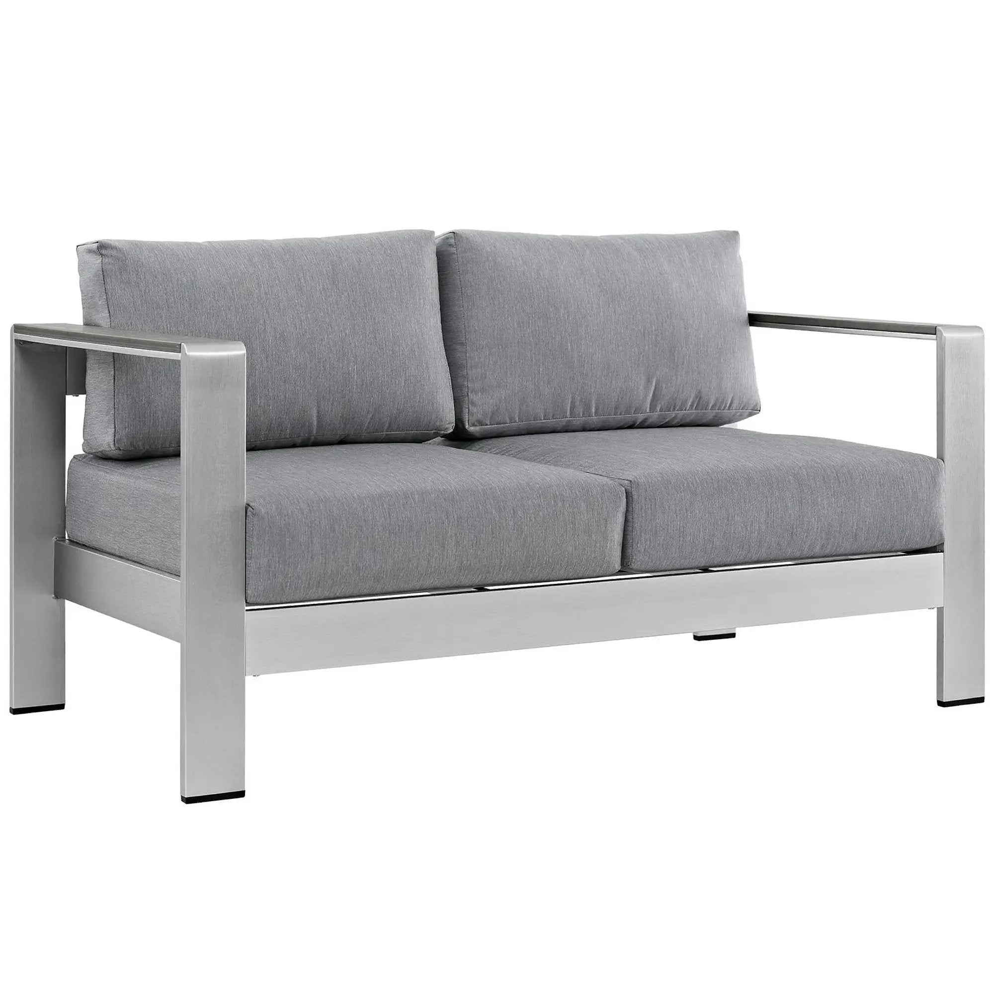 Shore Outdoor Patio Aluminum Loveseat by Modway by HouseOfZazla