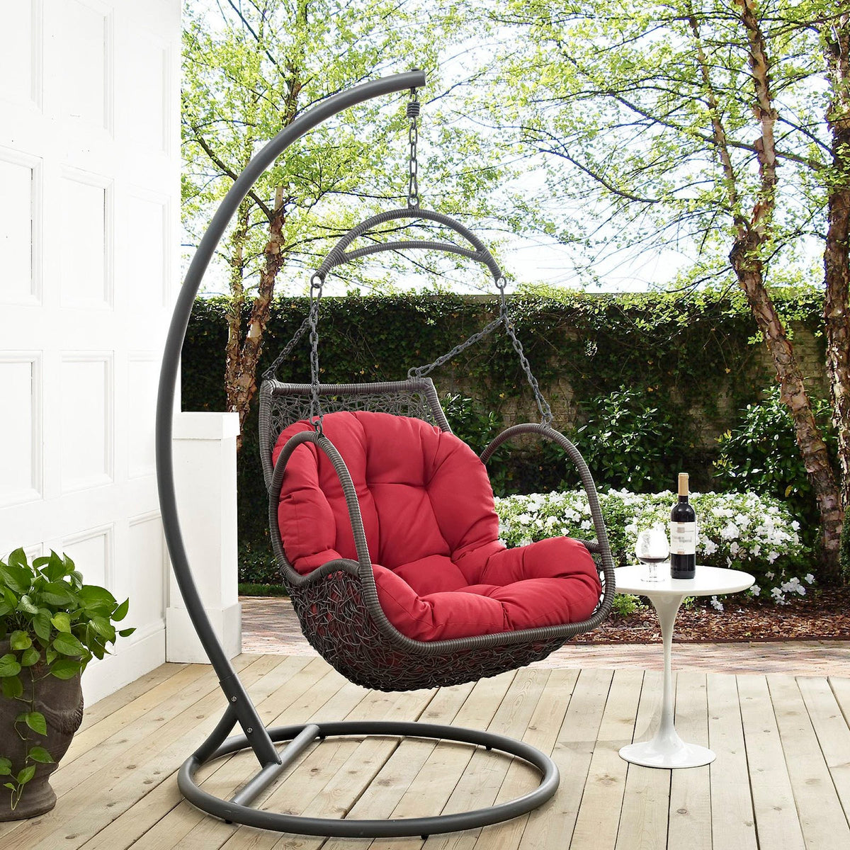 Arbor Outdoor Patio Wood Swing Chair by Modway, photo 12 of 17