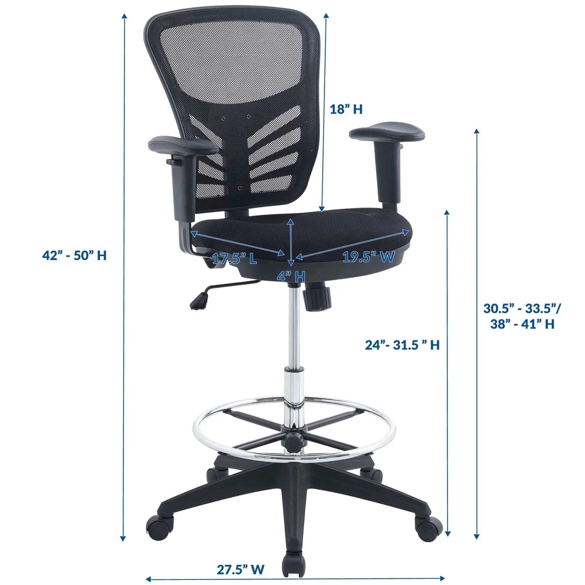 Articulate Drafting Chair by Modway by HouseOfZazla