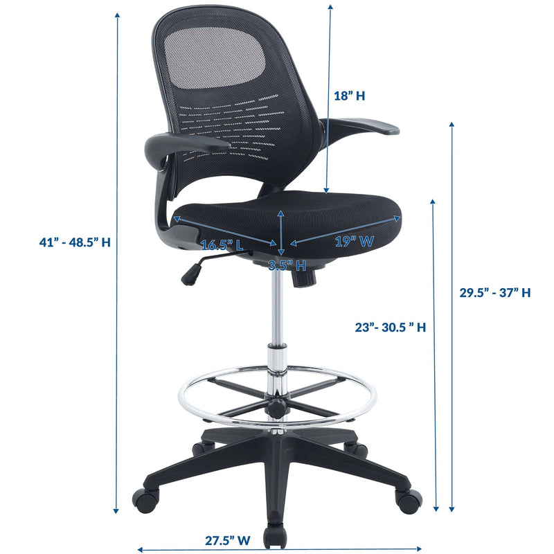 Stealth Drafting Chair by Modway, photo 2 of 6