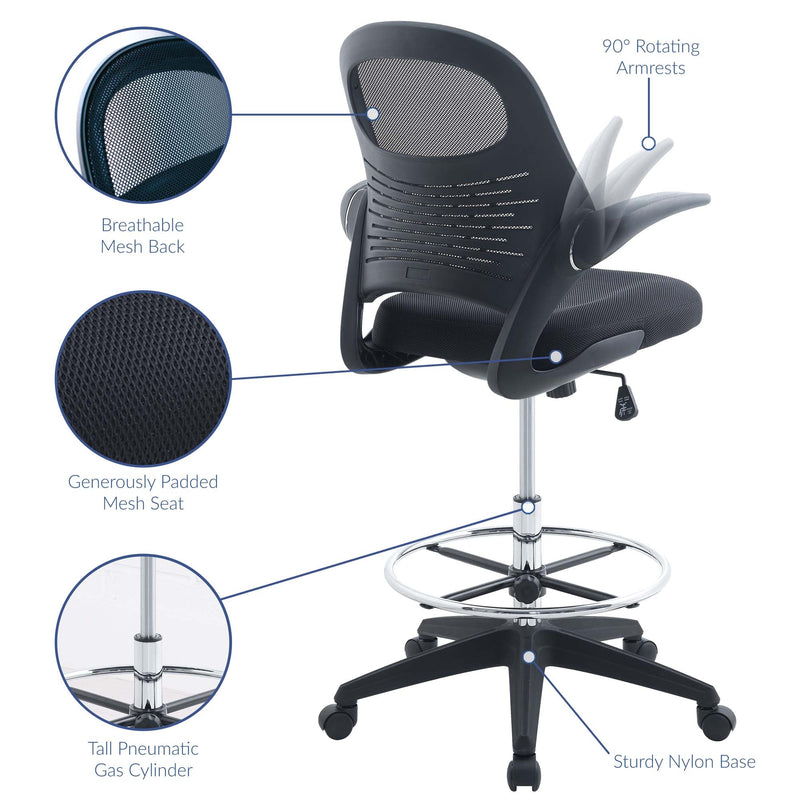 Stealth Drafting Chair by Modway, photo 3 of 6