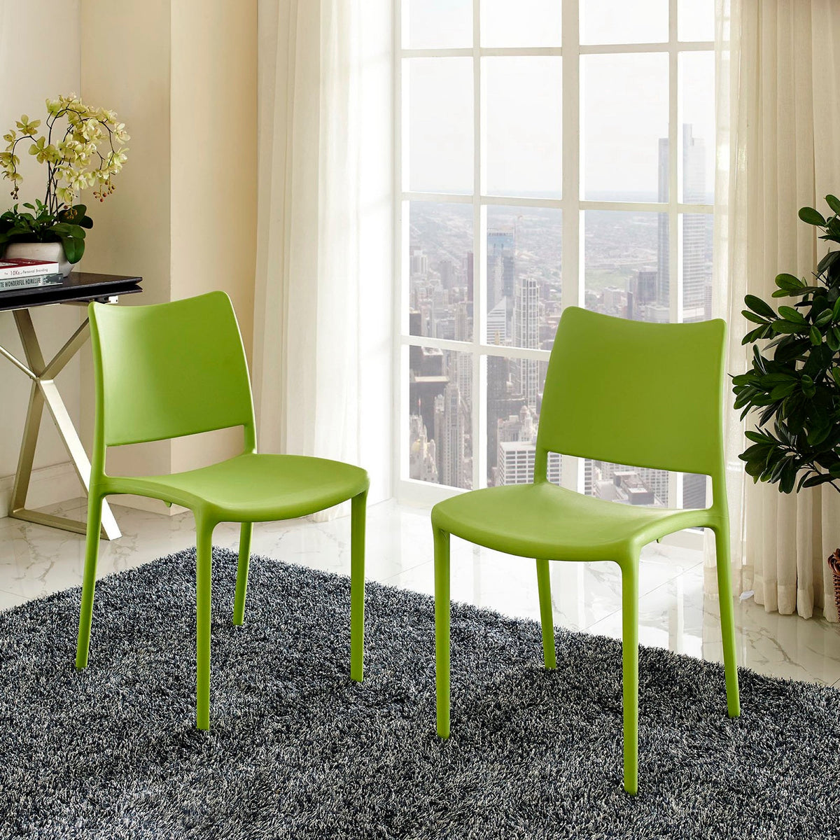 Hipster Dining Side Chair Set of 2 by Modway, photo 4 of 12