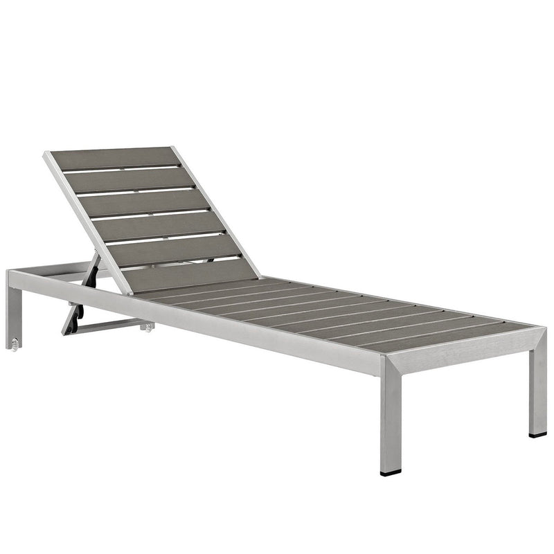 Shore Outdoor Patio Aluminum Chaise Set of 2 by Modway - EEI-2467, photo 2 of 5