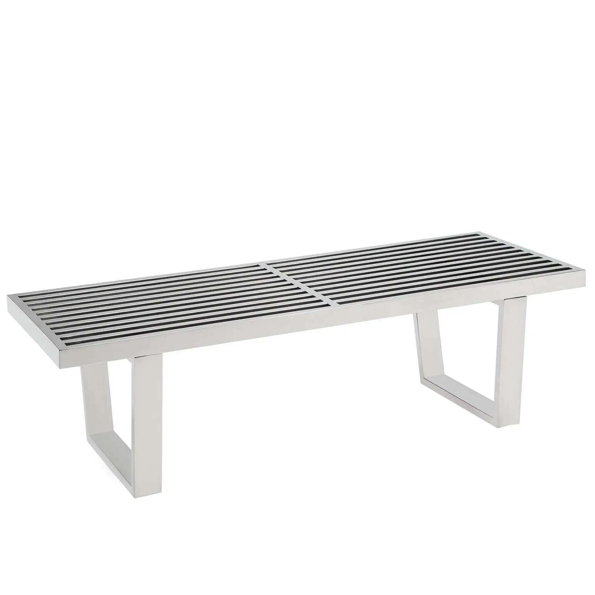 Sauna 4' Stainless Steel Bench by Modway by HouseOfZazla
