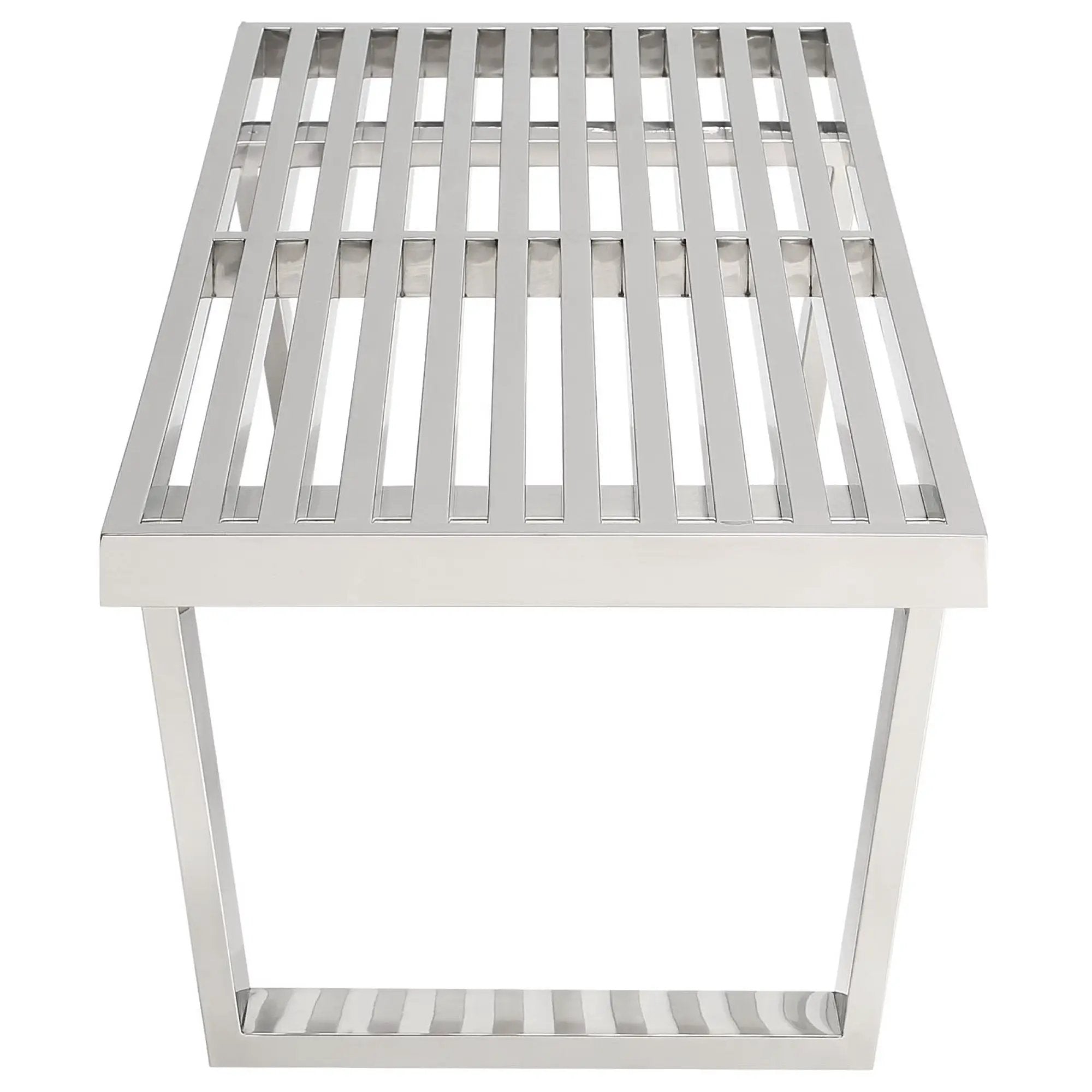 Sauna 4' Stainless Steel Bench by Modway by HouseOfZazla