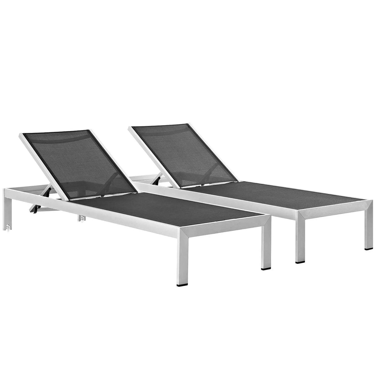 Shore Outdoor Patio Aluminum Chaise Set of 2 by Modway by HouseOfZazla