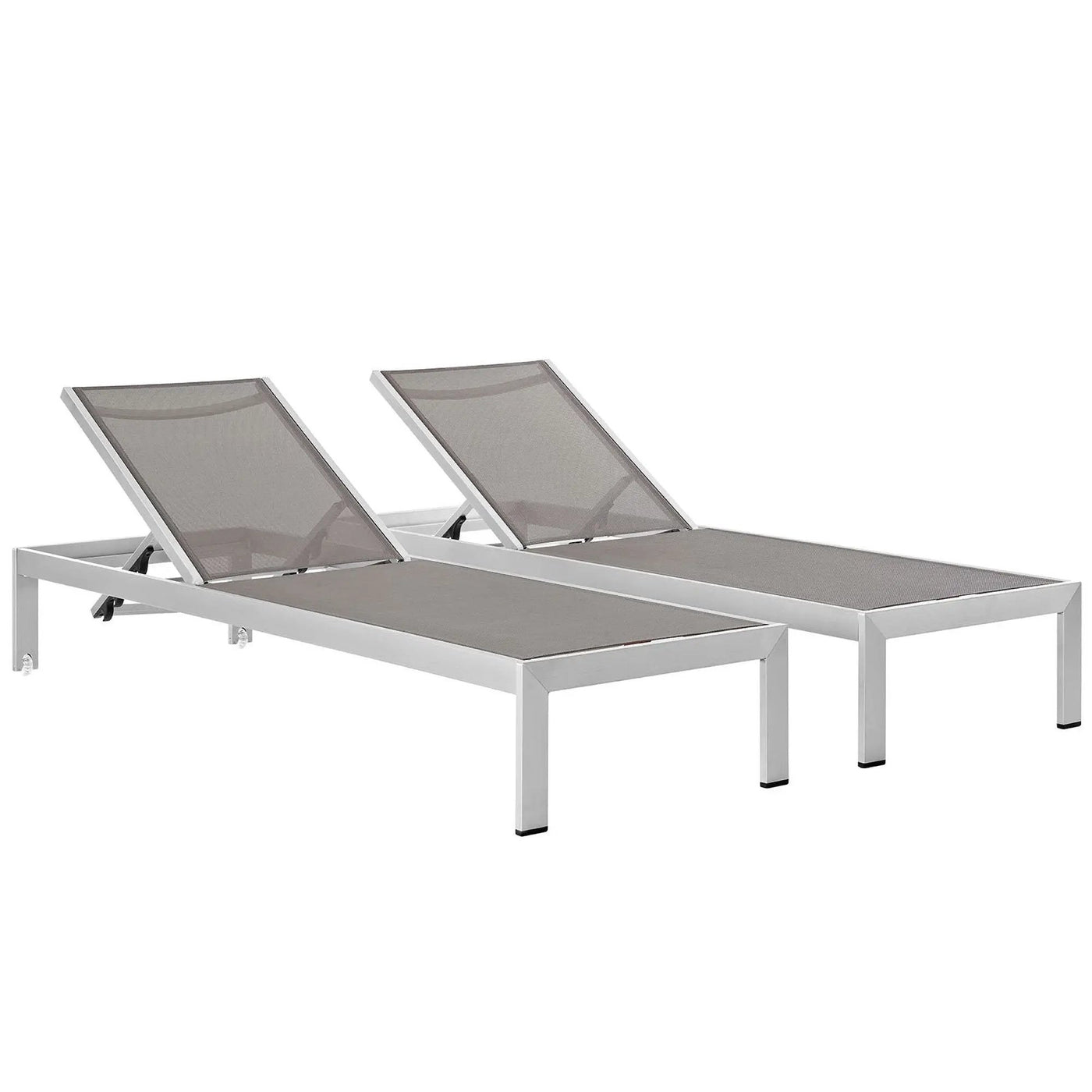 Shore Outdoor Patio Aluminum Chaise Set of 2 by Modway by HouseOfZazla