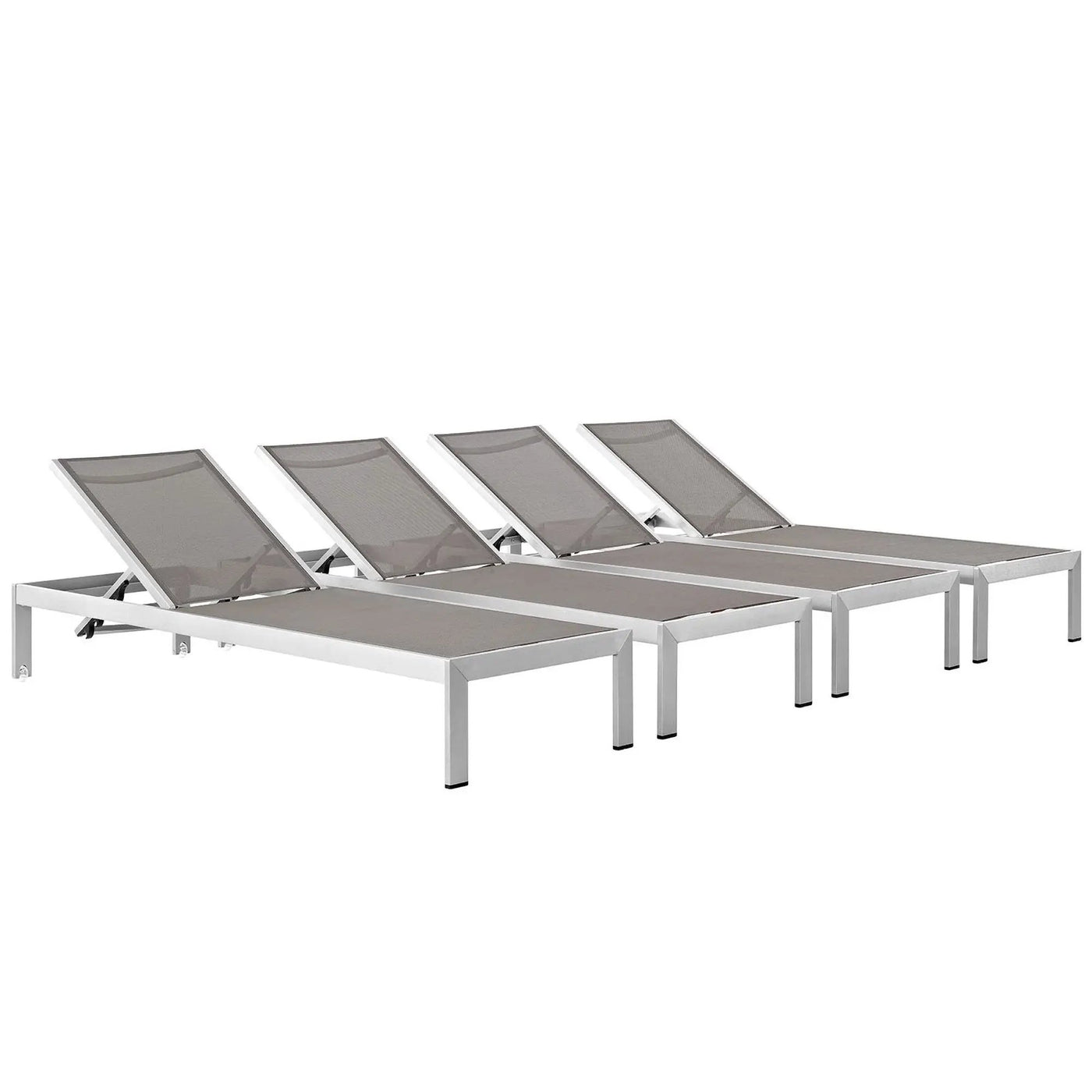 Shore Outdoor Patio Aluminum Chaise Set of 4 by Modway by HouseOfZazla